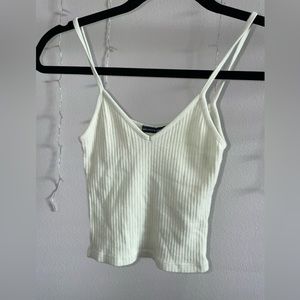 Lime green v neck tank top